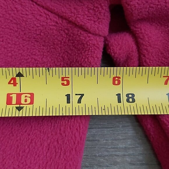 Burgundy Bench 100% Polyester Fleece Jacket for Girls - Size 13/14 - Picture 3 of 5